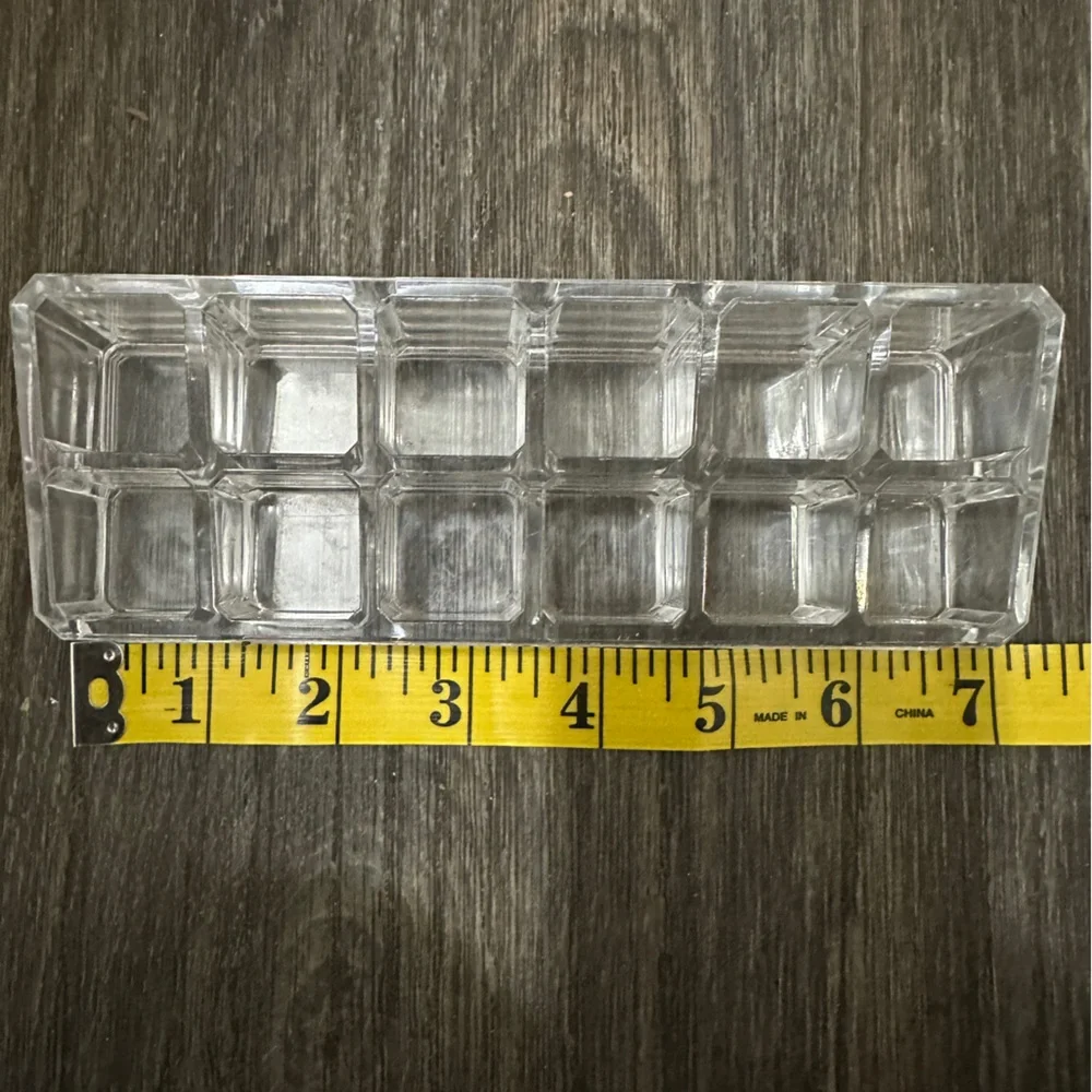Set of 3 Clear Acrylic Makeup Organizers